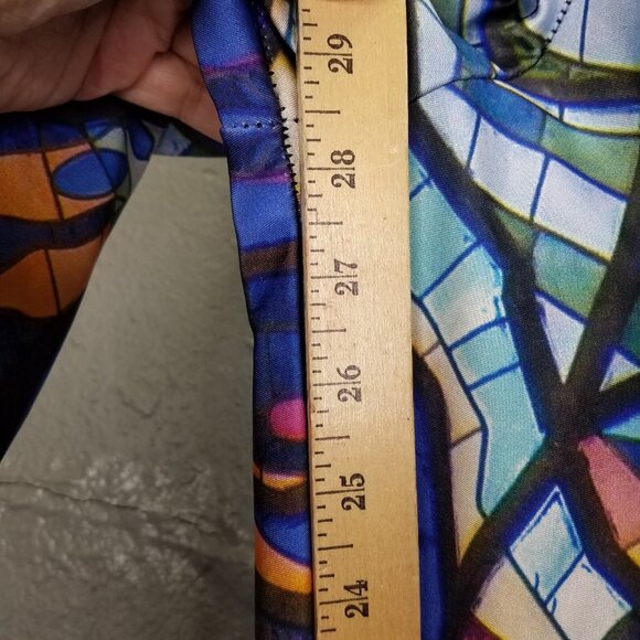 BlackMilk Leggings Women's Small Stained Glass Owl Mosaic 7/8 Pull-On Stretch - Picture 14 of 16